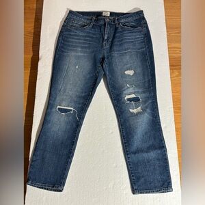 Women’s JCrew jeans, size 30, slim broken in, boyfriend